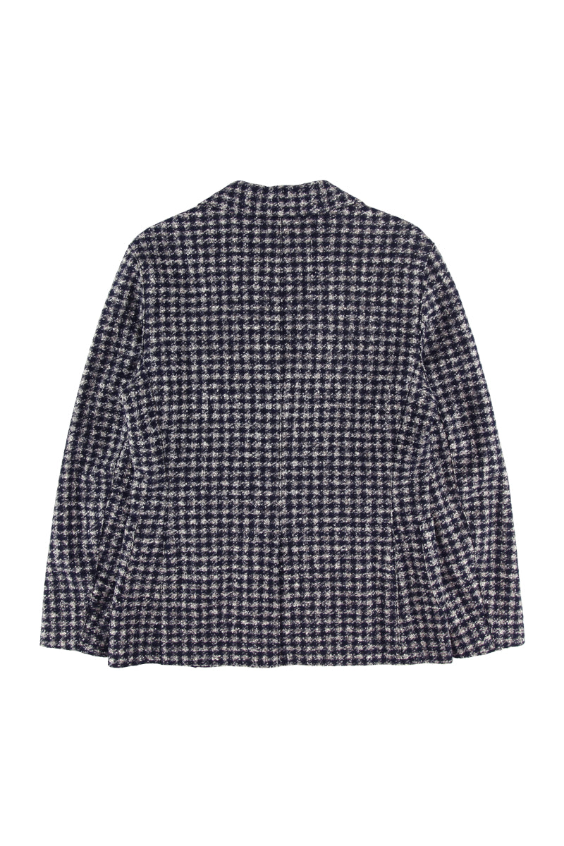 【24AW】Gingham Check Jacket HARL360JP №074741113 / VAR1 ネイビー系