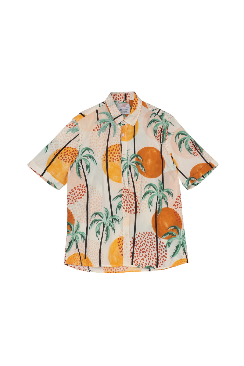 【24SS ARCHIVE ITEM】Palmtree Print Hawaiian shirt / COL：UNICA マルチカラー