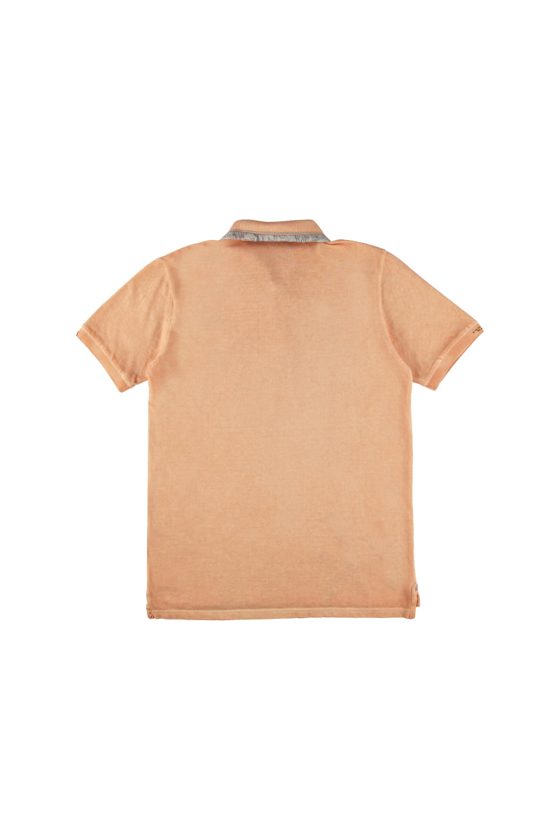 【24SS ARCHIVE ITEM】Embroidered Polo-shirt / COL：ALBICOCCA オレンジ