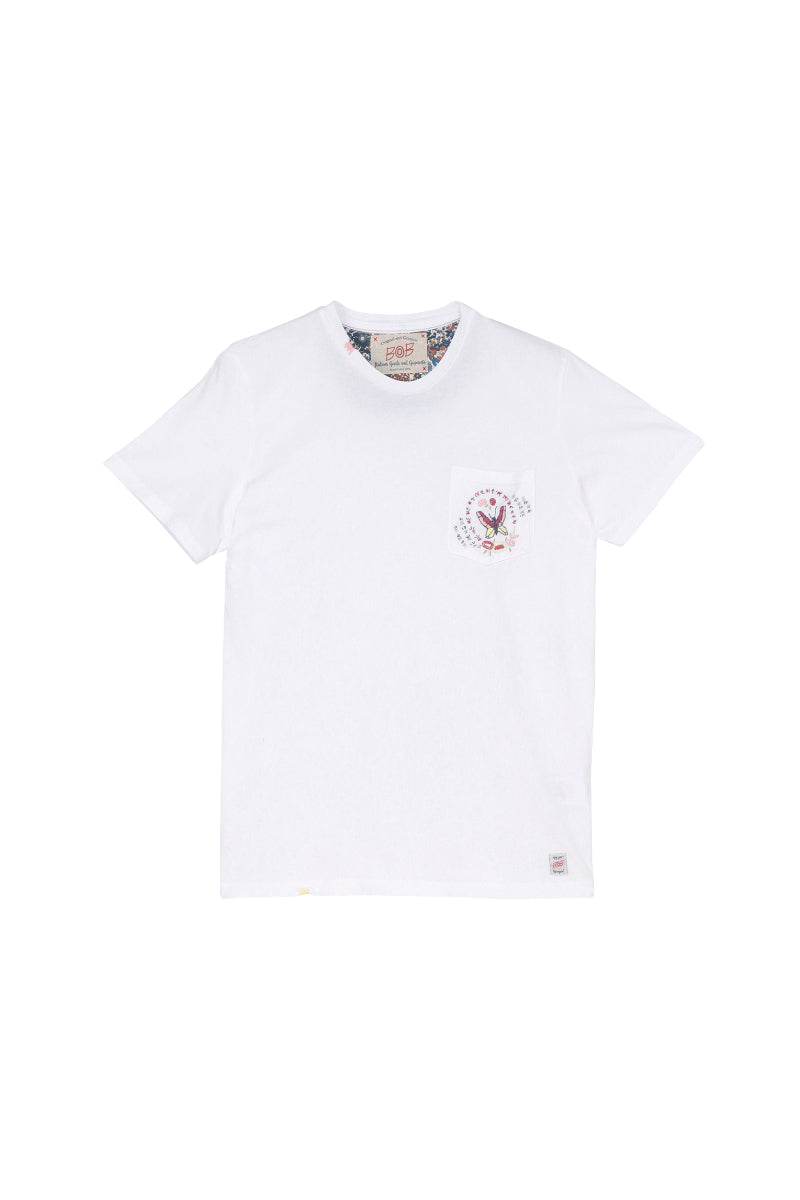 【24SS ARCHIVE ITEM】Embroidered T-shirt / COL：BIANCO ホワイト