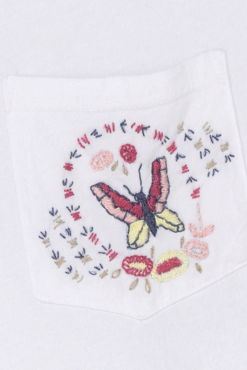 【24SS ARCHIVE ITEM】Embroidered T-shirt / COL：NAVY ネイビー