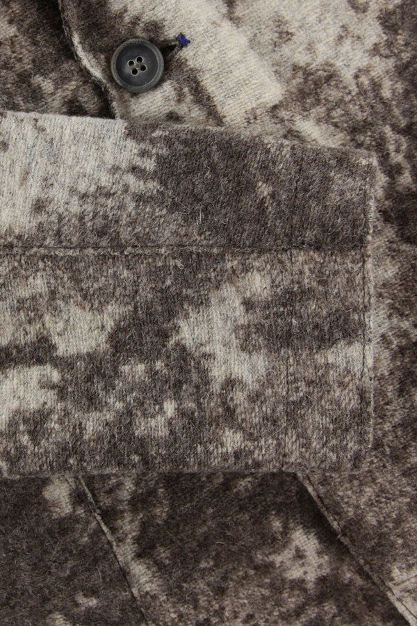 マーブルデザイン ライトウールジャケット / Col：GRIGIO グレー系