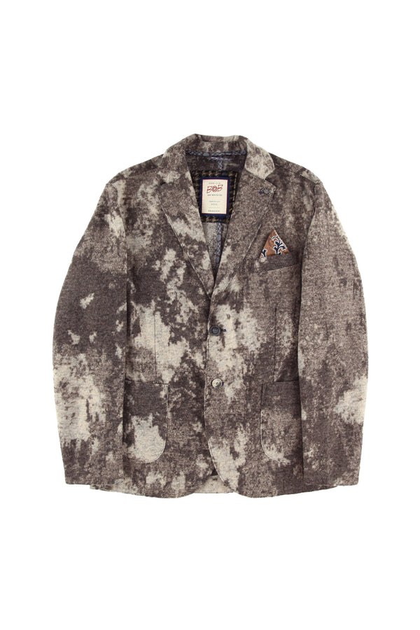 マーブルデザイン ライトウールジャケット / Col：GRIGIO グレー系