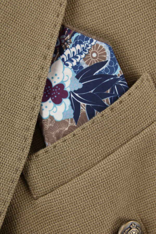 ダブルブレストニットジャケット / COL： BISCOTTO ブラウン系