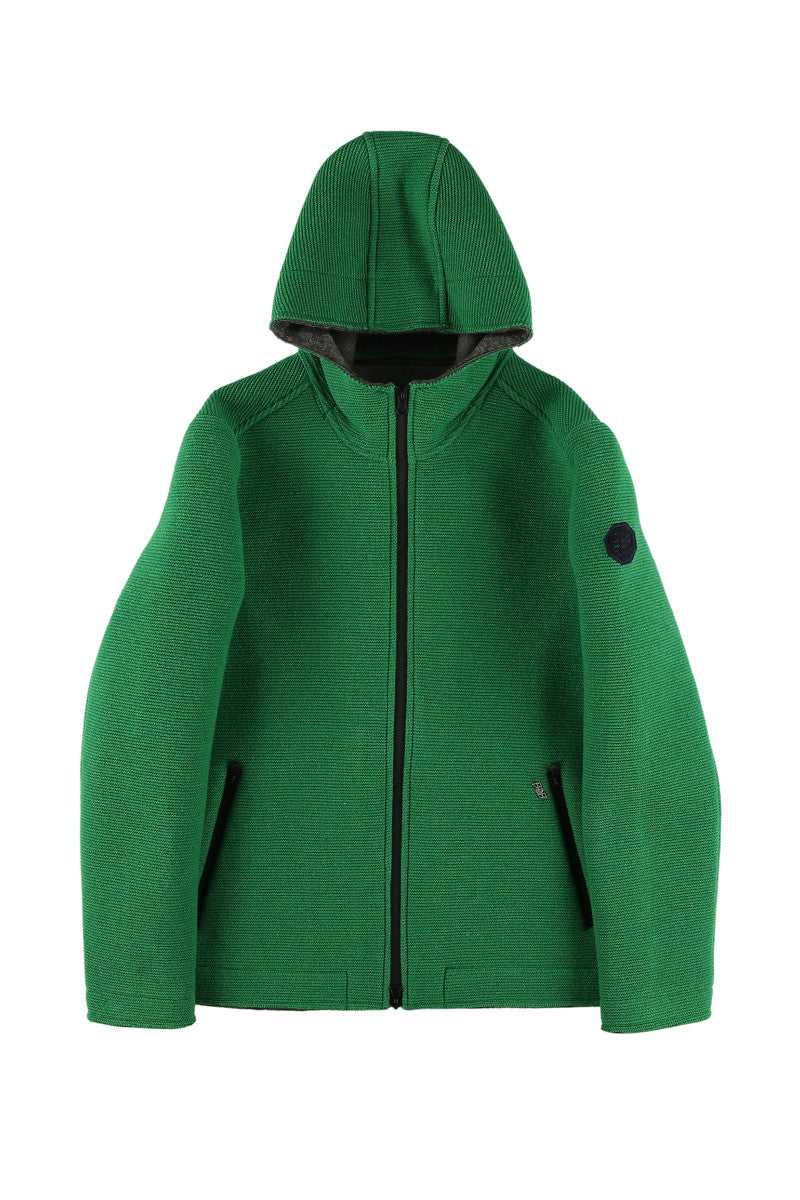 ボンディングフードブルゾン / COL：ROYAL ブルー系