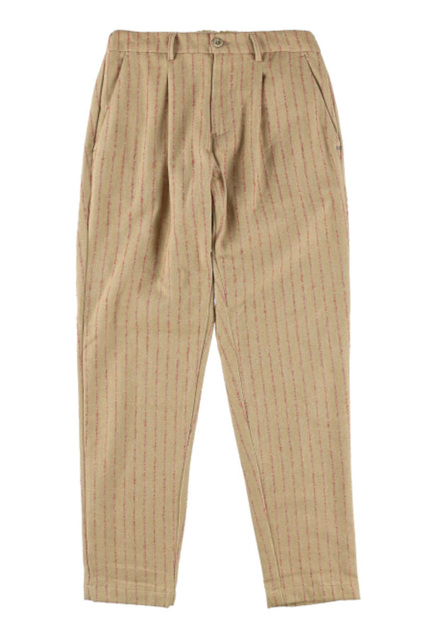 ワンタックストライプパンツ / Col：ROSA ベージュ系