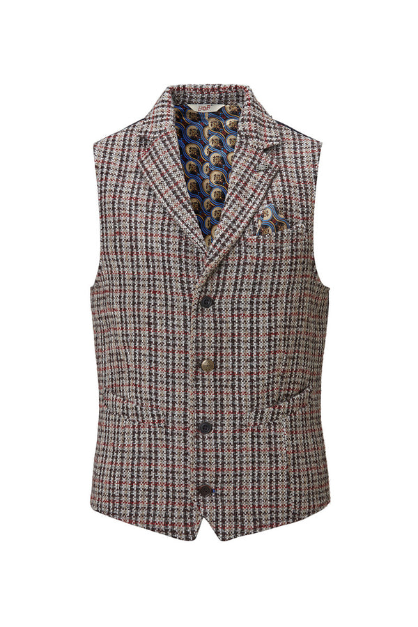 OFF123 ガンクラブチェックパターンジレ / COL：VAR1 グリーン系