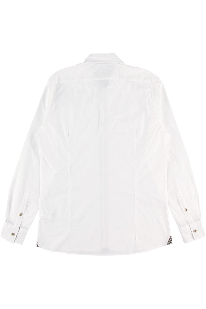 コットンファブリックシャツ / Col：NOTTE ネイビー