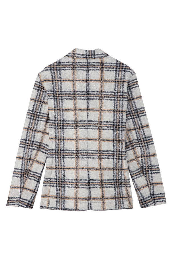 タータンチェックジャケット / COL：VAR1 ホワイト系