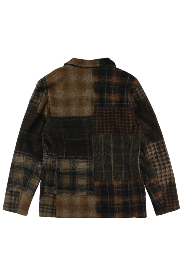 クレイジーパターンジャケット / COL：VAR2 ブラウン系