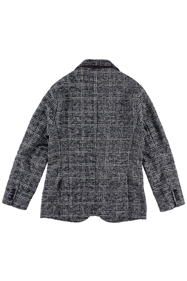 バスケットチェックジャケット/ COL：VAR1 ボルドー系