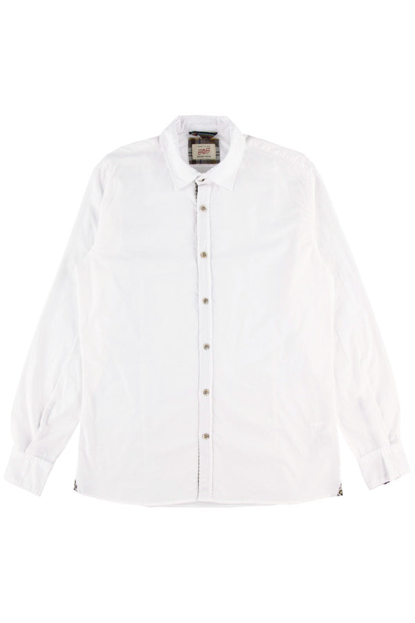 コットンファブリックシャツ / Col：NOTTE ネイビー