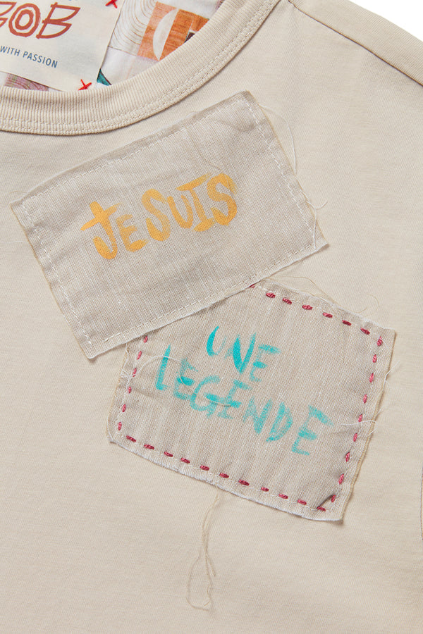 MALIBU パッチワークTシャツ / BETULLA ライトベージュ