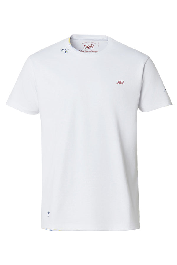 BAY 日本別注 ワンポイントロゴTEE  / BLU ネイビー系