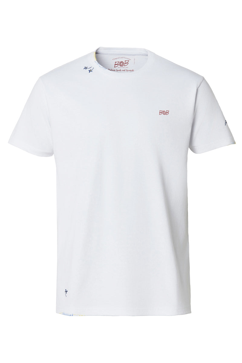 BAY 日本別注 ワンポイントロゴTEE  / BIANCO ホワイト系