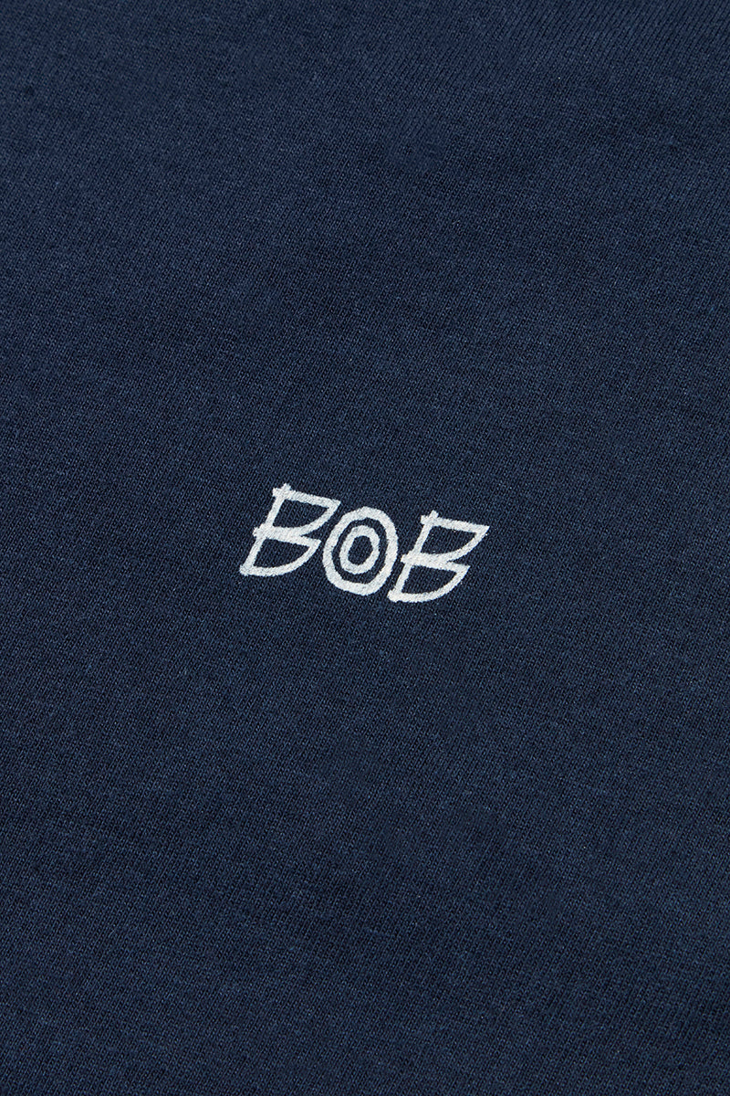 BAY 日本別注 ワンポイントロゴTEE  / BLU ネイビー系