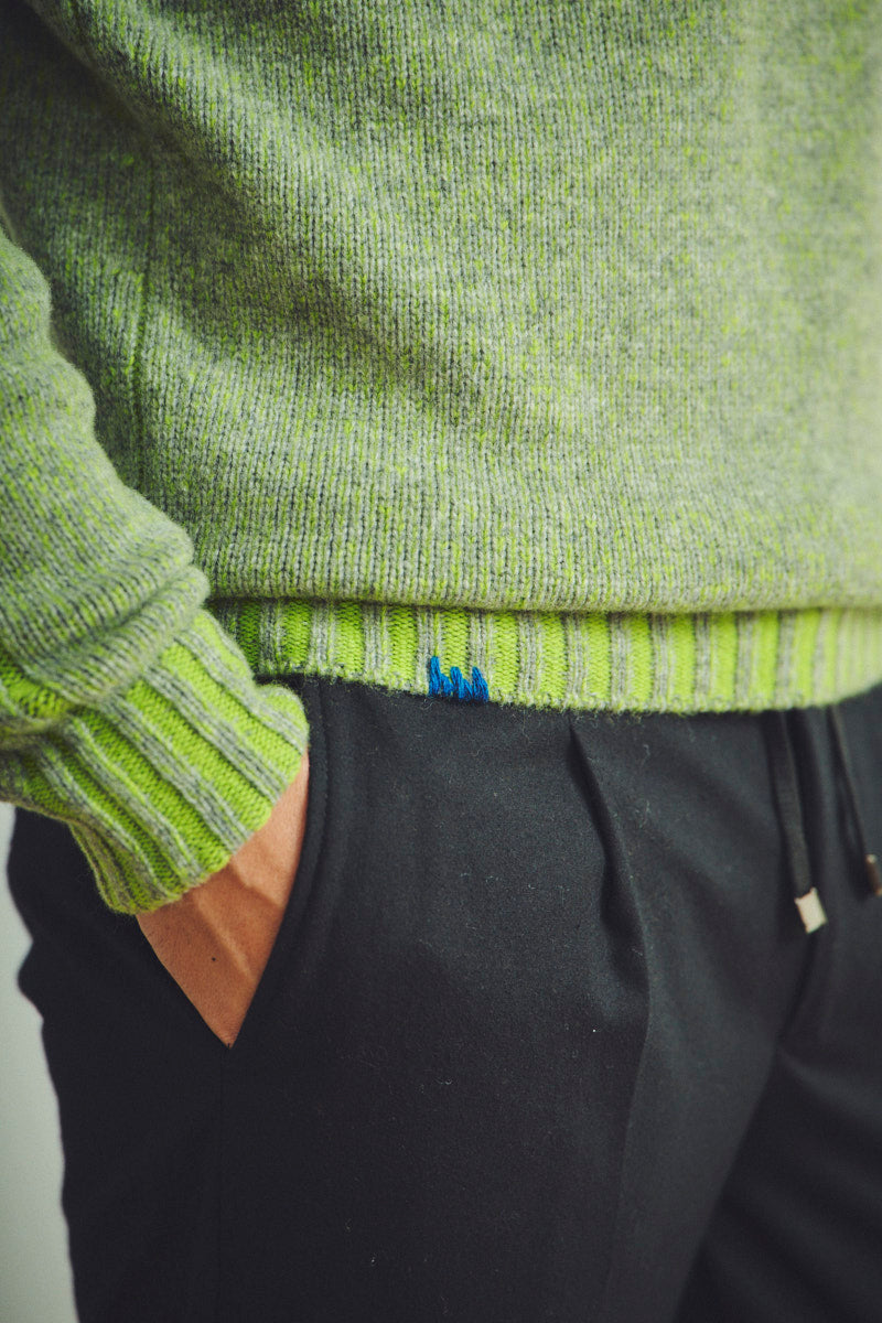 【24AW】Turtleneck knit LIZZIE №074741738 / GRIMEL LIME グリーン系