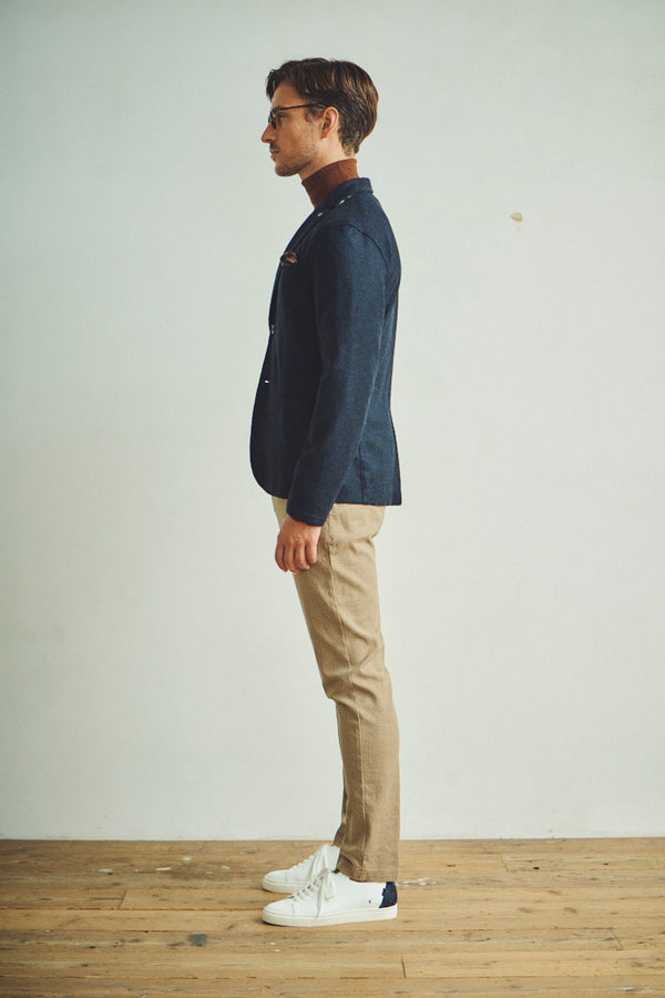 ポケッタブルライトウールジャケット / Col：MILITARE カーキ系