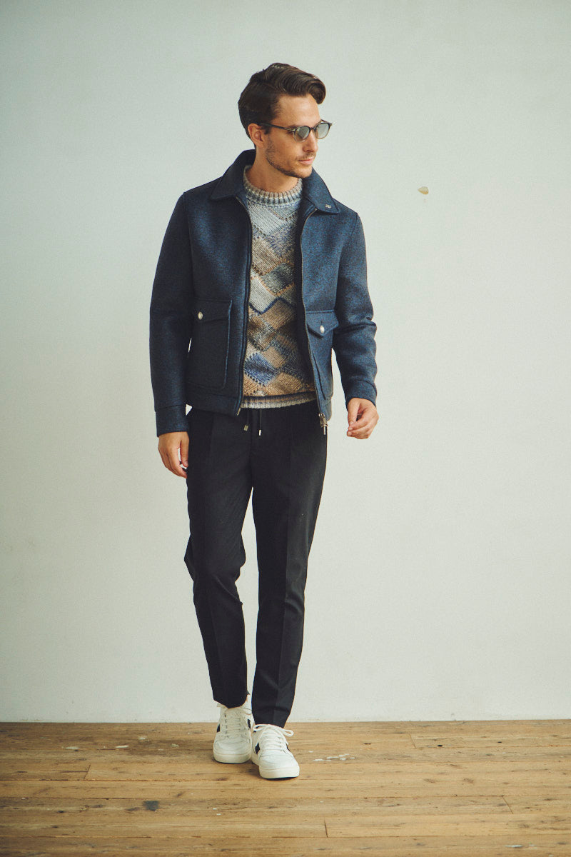 ボンディング A-2フライトジャケット / NERO ブラック系