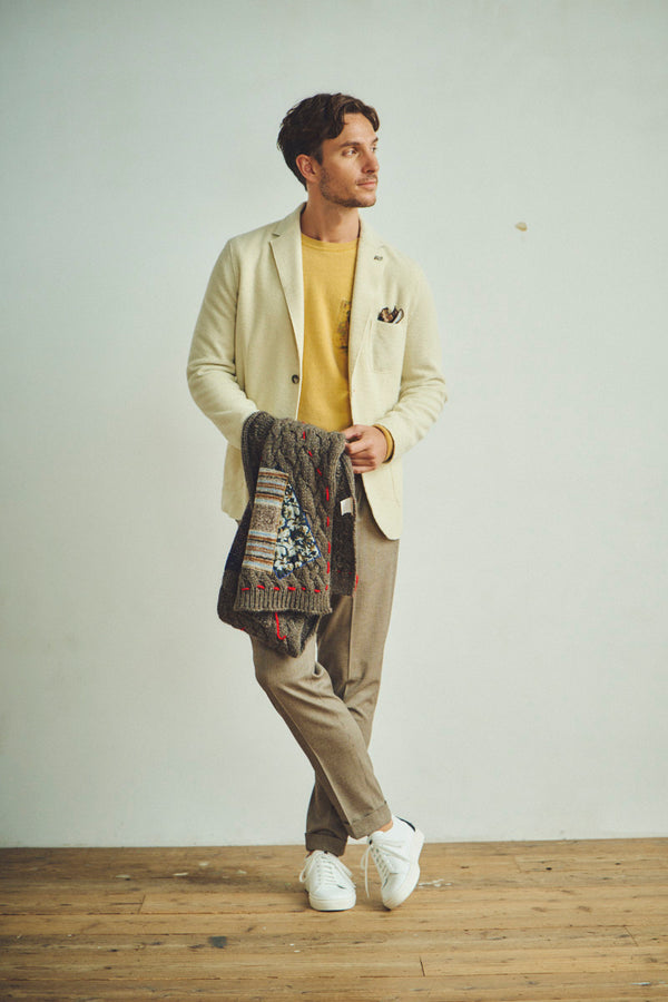 ソフトファブリックウールジャケット / Col：RUGGINE ブラウン系