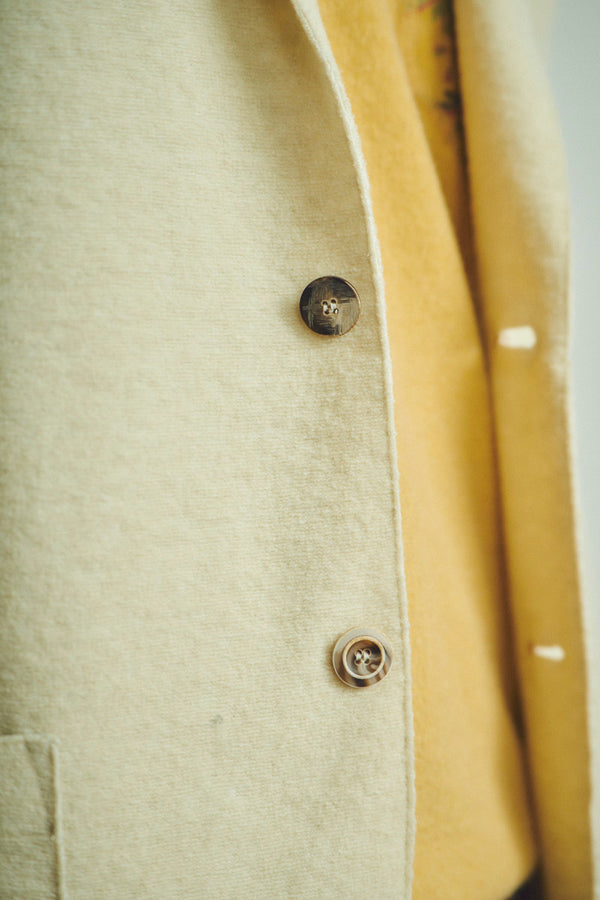 ソフトファブリックウールジャケット / Col：PANNA ホワイト系