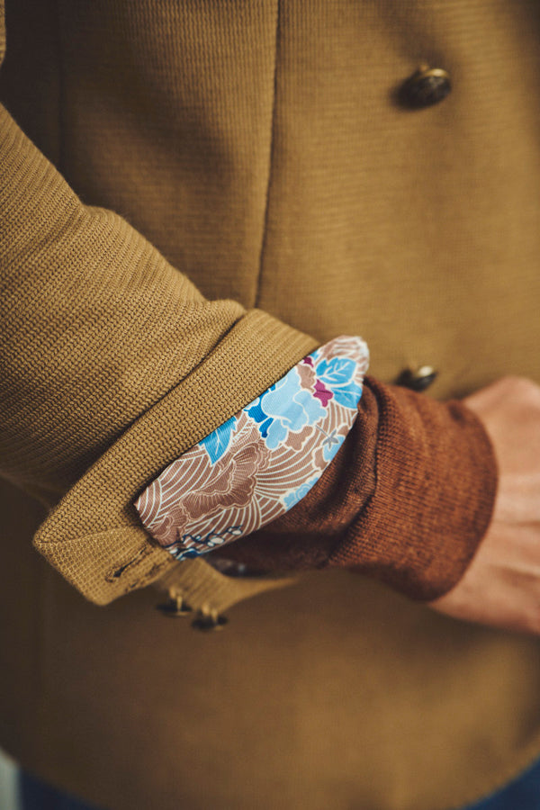 ダブルブレストニットジャケット / COL： BISCOTTO ブラウン系