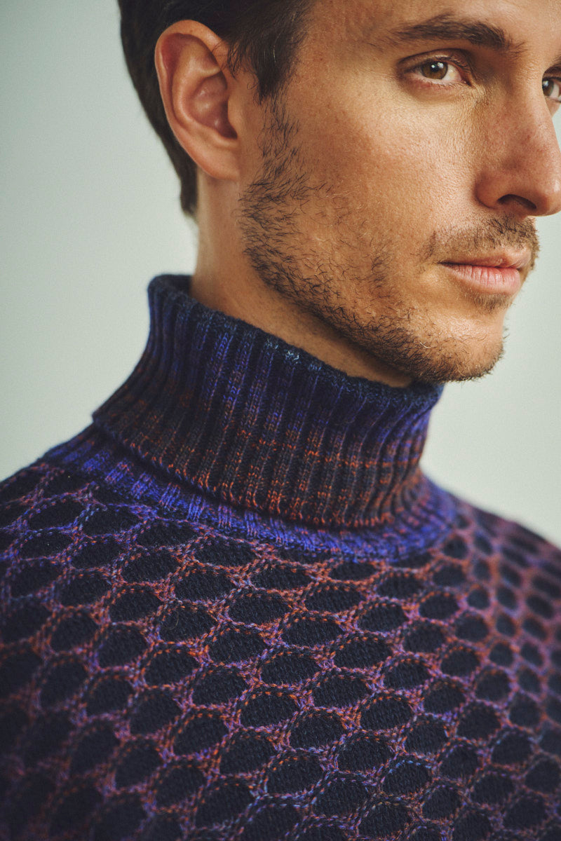 【EC限定】Honeycomb turtleneck knit BOX №074741712 / VAR2 ベージュ系