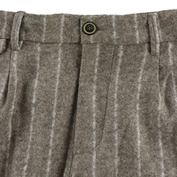 チョークストライプウールパンツ / COL：VAR1 ベージュ系