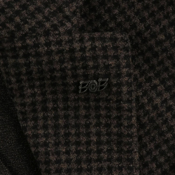 ハウンドトゥースカジュアルスーツ / COL：VAR1 ブラウン