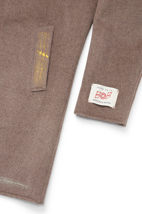 OPEN ハンドペイントデザインチェスターコート / COL：BEIGE ベージュ系