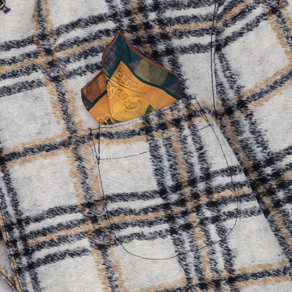 タータンチェックジャケット / COL：VAR1 ホワイト系