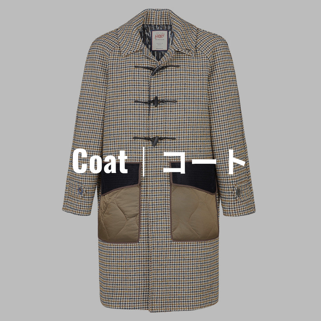 美品 BOB イタリア製 コート グレンチェック 48 人気 高級感 メンズ COAT｜コート｜BOB JAPAN公式 イタリア メンズアパレルブランド BOB JAPAN