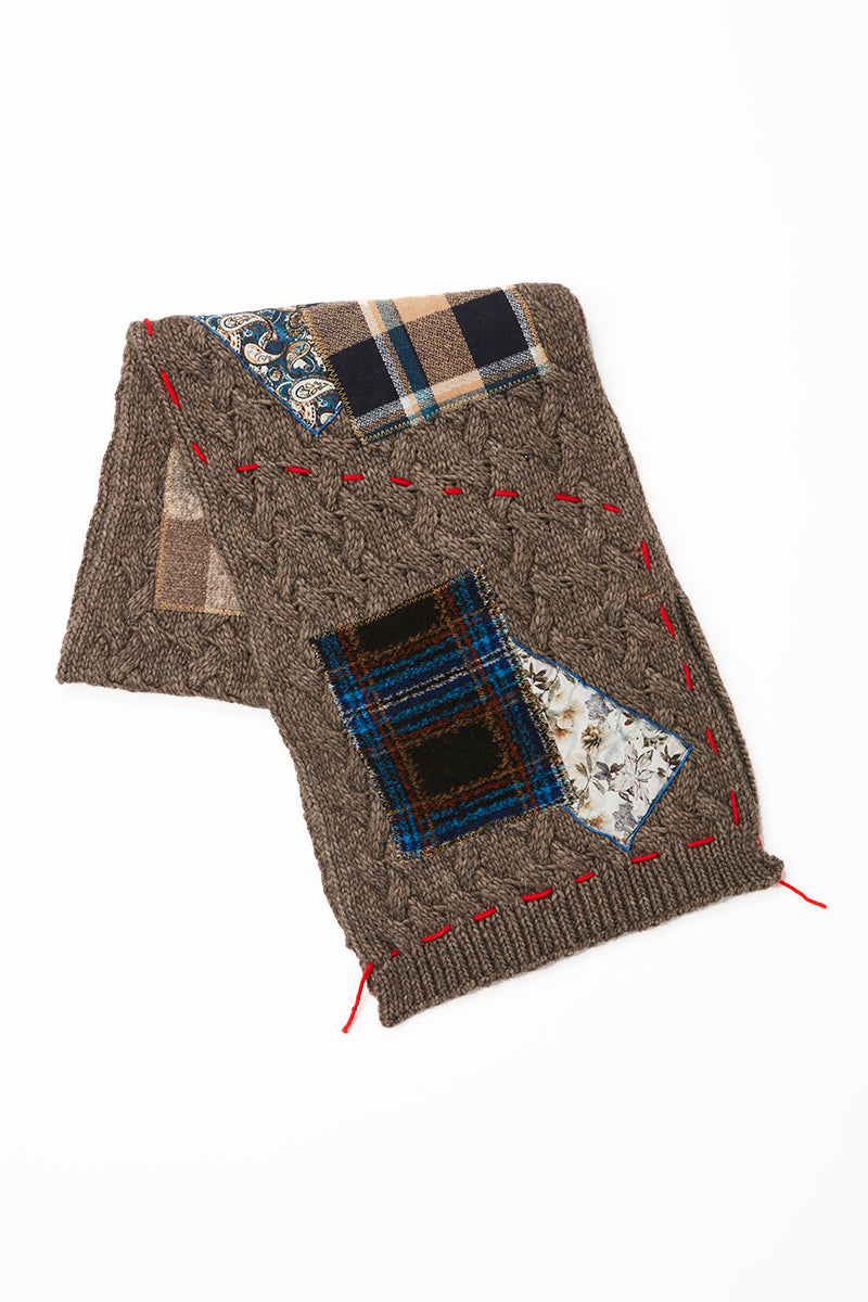 【24AW】Patchwork Design Muffler 074741801 BOB POP