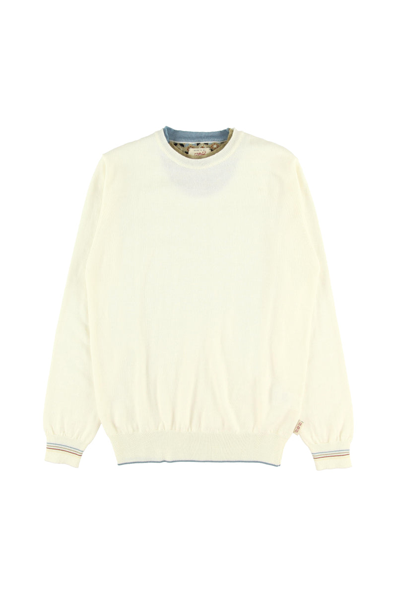 【24AW】Crewneck knit SCAFFOL/N №074741766 / BLU ネイビー系