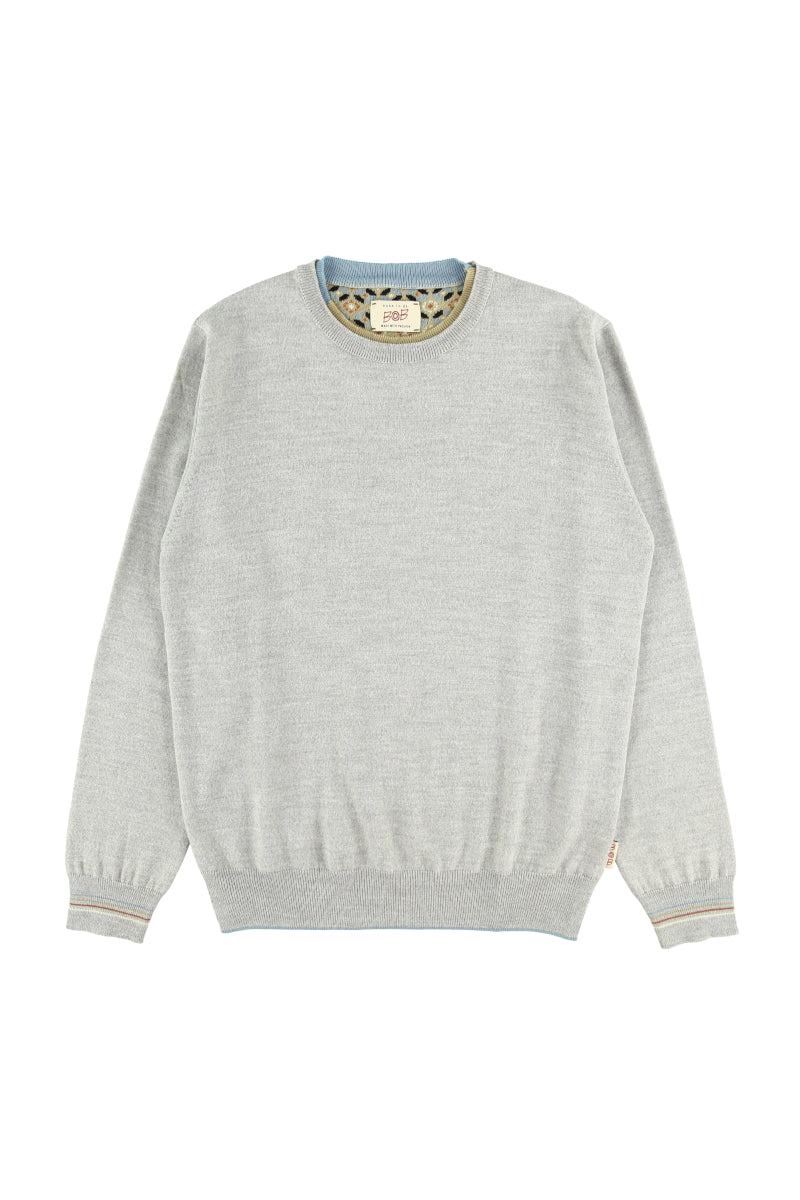 【24AW】Crewneck knit SCAFFOL/N №074741766 / GRIMEL グレー系