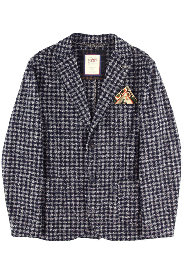 ヘリテージツィードライクチェックジャケット / Col：VAR2　グレー系