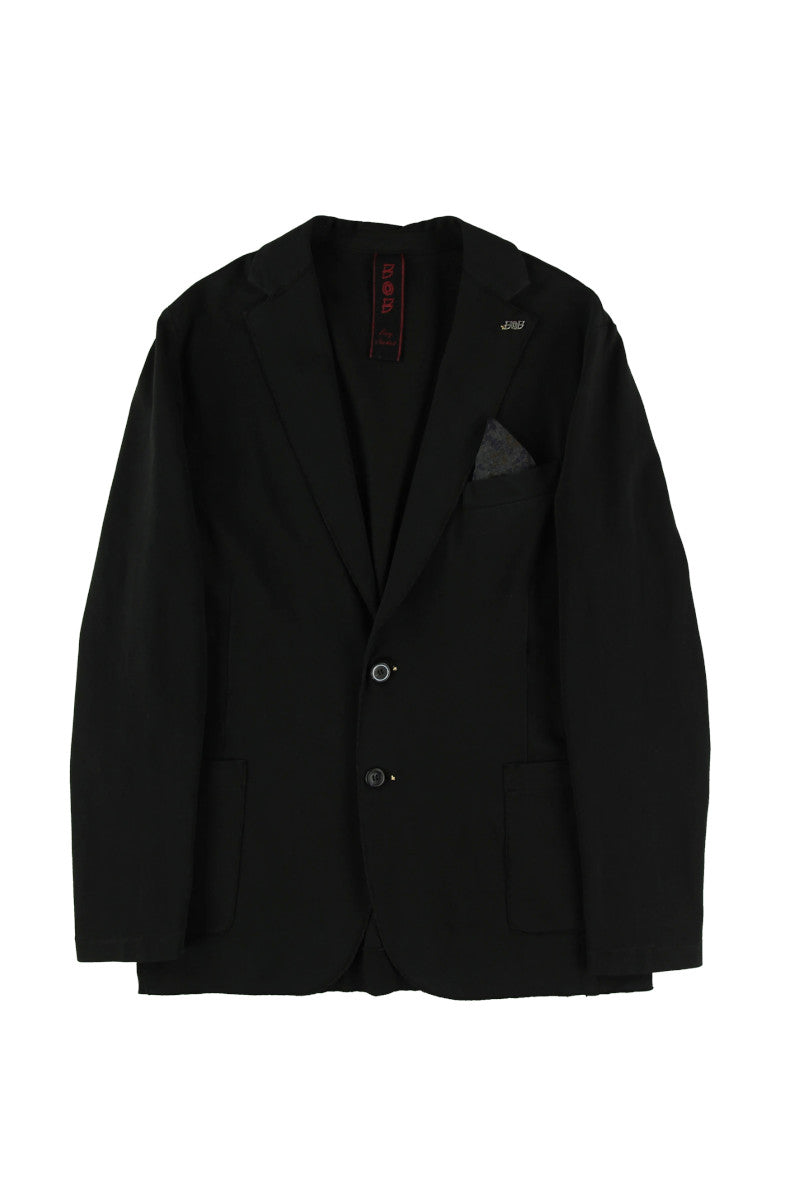 ガーメントダイスウェットライクジャケット / Col：NERO ブラック
