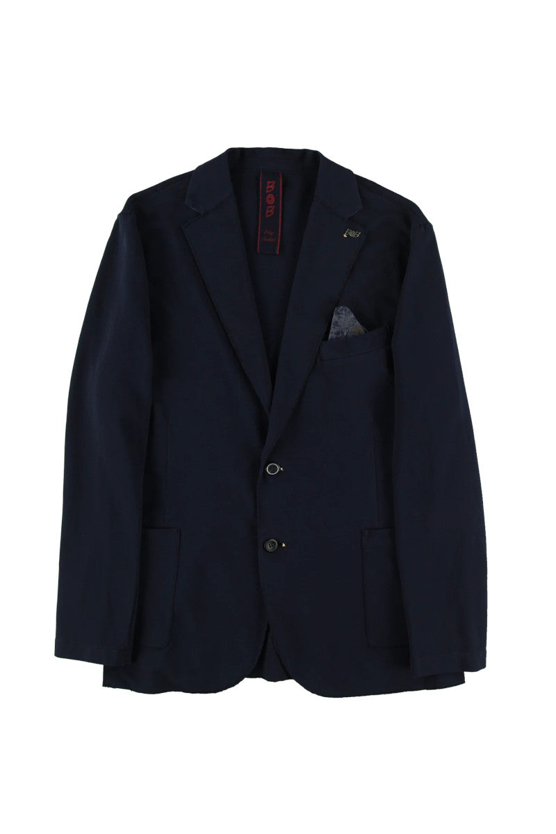 ガーメントダイ スウェットライクジャケット / Col：NOTTE ネイビー