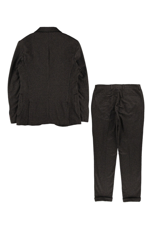 ハウンドトゥースカジュアルスーツ / COL：VAR1 ブラウン