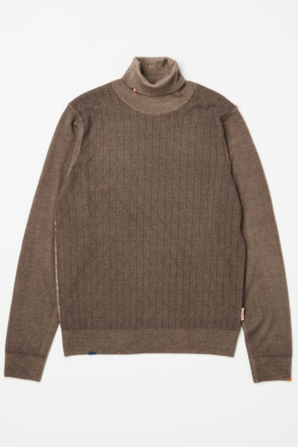 ハイゲージタートルネックニット / Col：ACCIAIO アッシュ