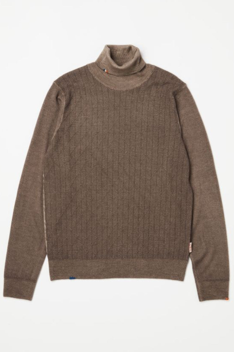 ハイゲージタートルネックニット / Col：ACCIAIO アッシュ