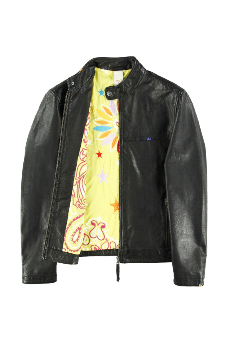 80s 90s ダブルライダース レザージャケット ハンドペイント ブラック Schott ショット GLAD HAND グラッドハンド ワンスター レザー