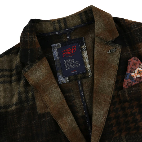 クレイジーパターンジャケット / COL：VAR2 ブラウン系