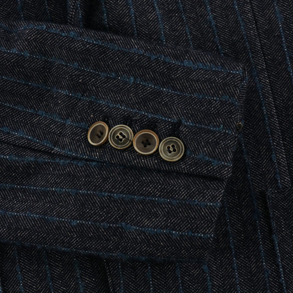 ウールストライプジャケット / COL：PERIORIO インディゴ系