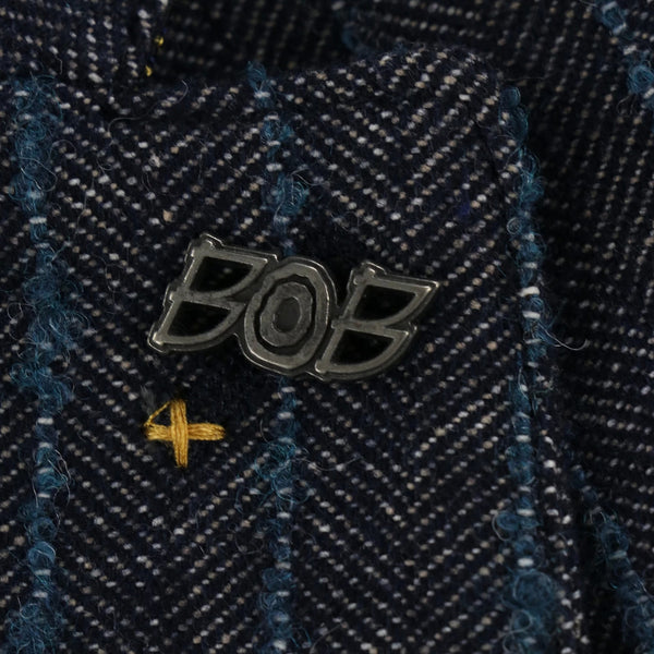 ウールストライプジャケット / COL：PERIORIO インディゴ系