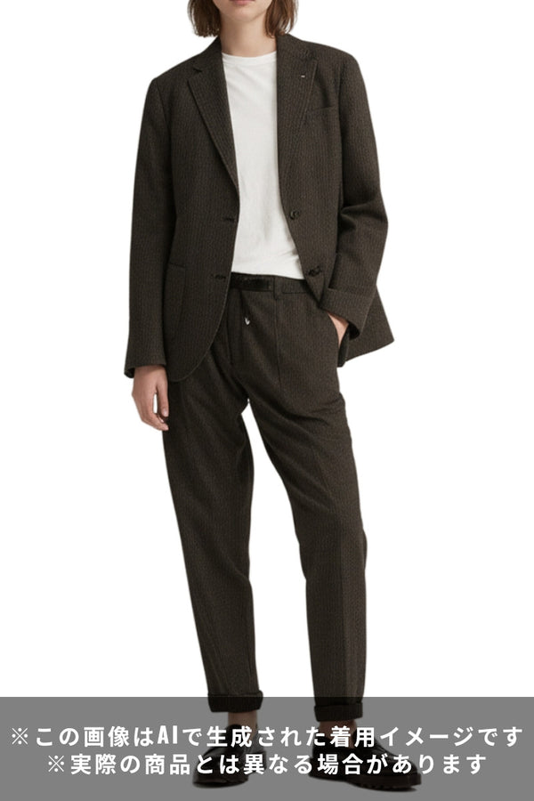 ハウンドトゥースカジュアルスーツ / COL：VAR1 ブラウン