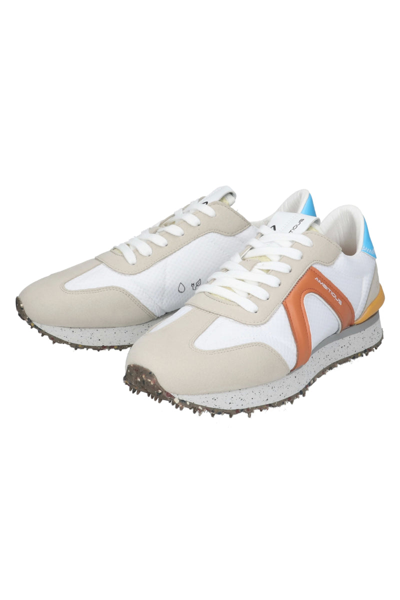 【Ambitious sneakers】 RHOME HAVEN / Col：SAND×ORANGE ホワイト系