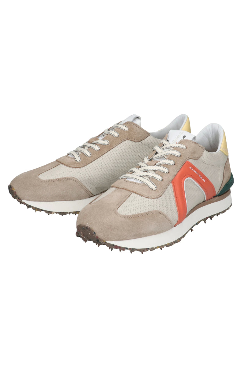 【Ambitious sneakers】 RHOME / Col：BEIGE×ORANGE ベージュ オレンジ