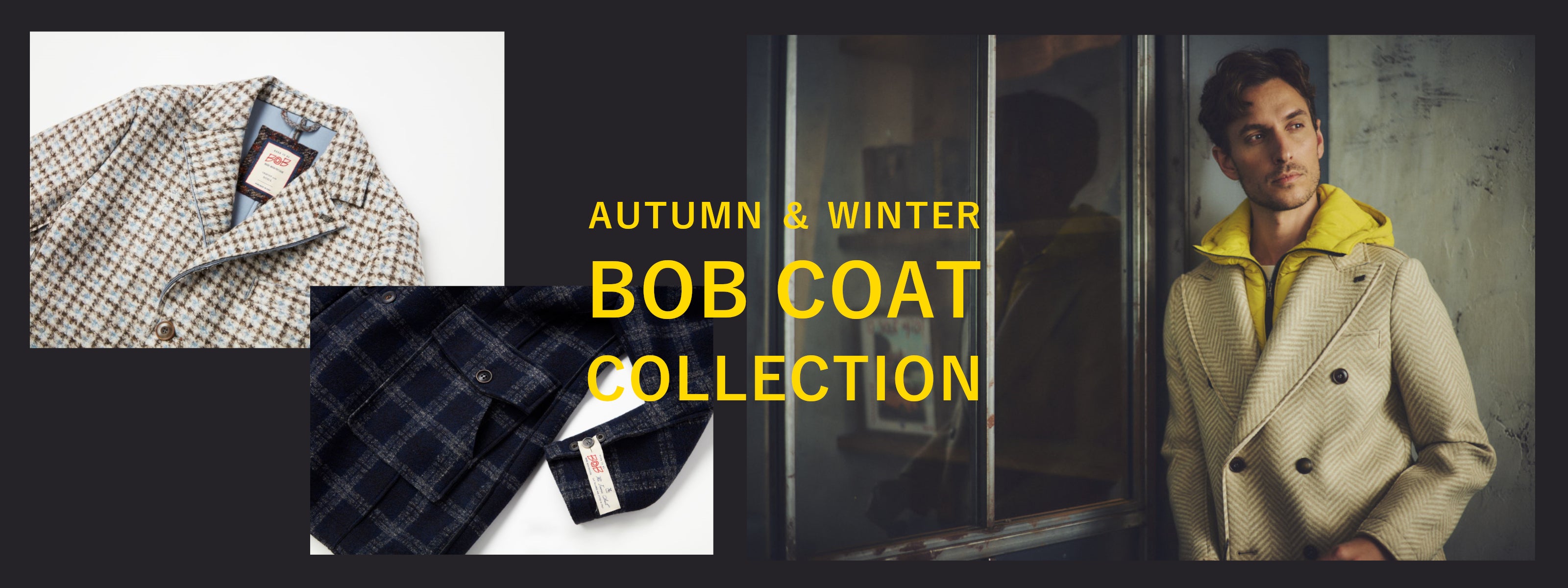 ★イタリア製BOB サイズ50★XL相当★ ダッフルコート★チェック柄 イタリア製BOB 50大きいサイズXL相当ダッフルコート チェック柄