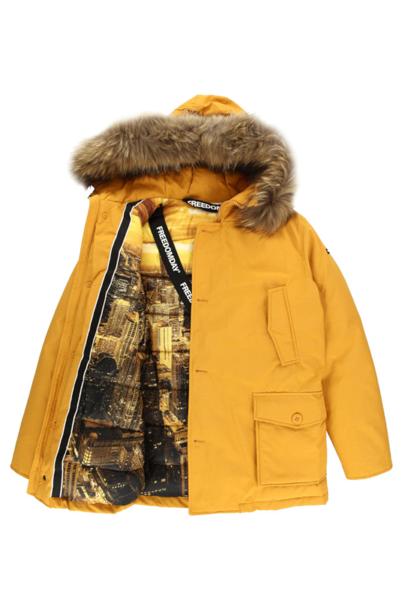【FREEDOMDAY】リアルダウンスノーパーカー / Col：YELLOW イエロー